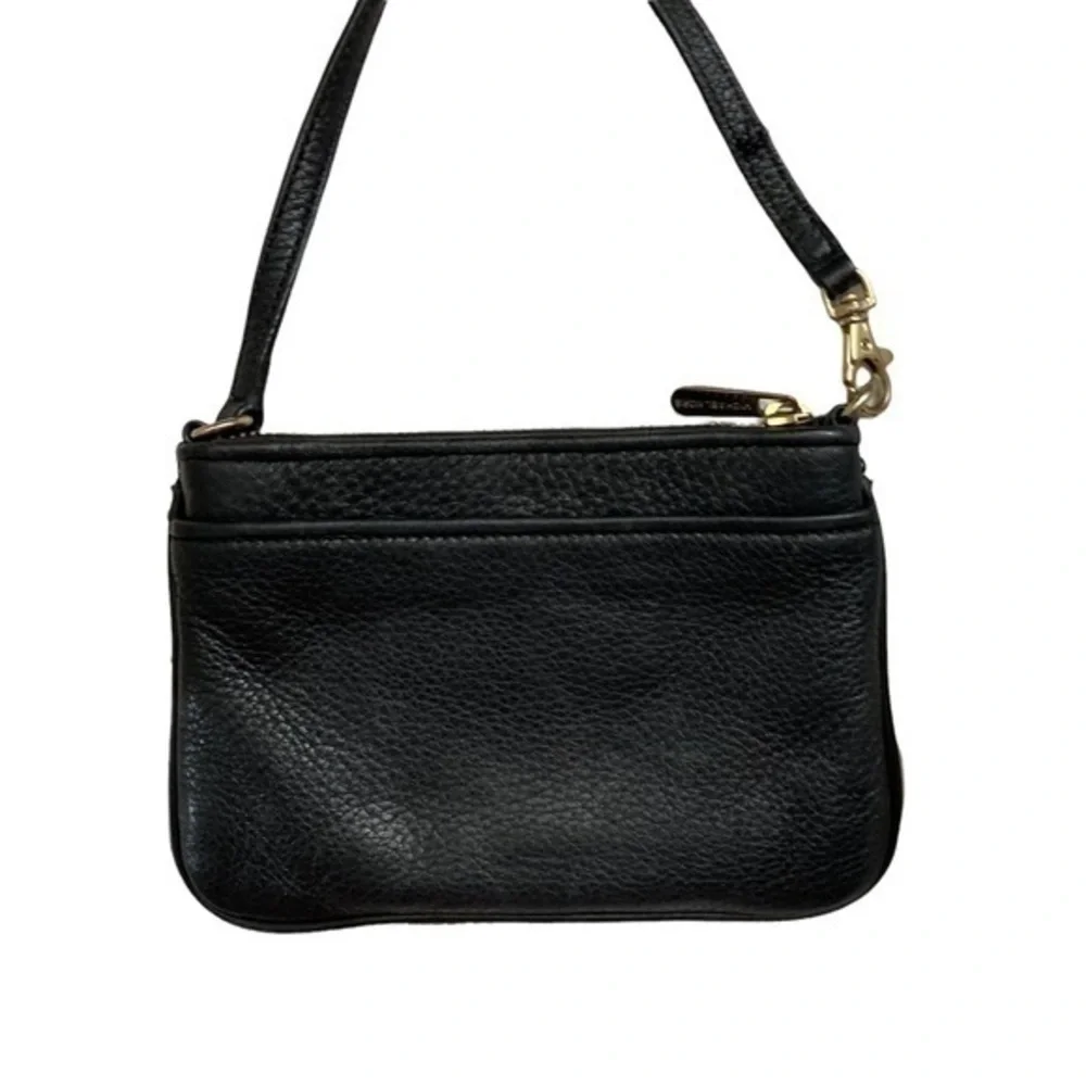 Michael kors black sequence wristlet mini bag